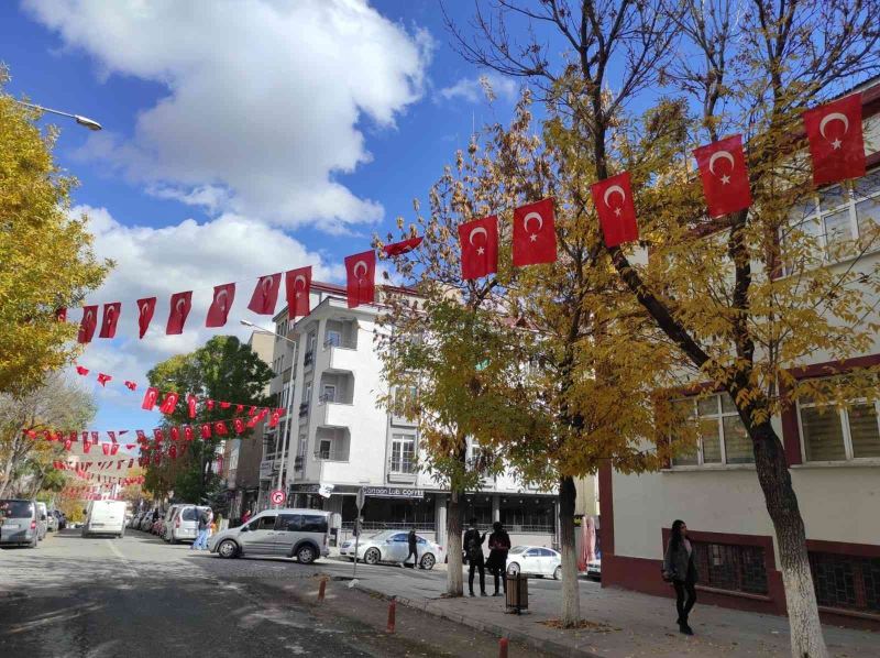 Kars’ta cadde ve sokaklar bayraklarla donatıldı
