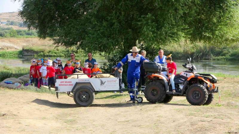 Minik öğrencilerin Emekli Hayvanlar Çiftliği’nde ATV ile safari keyfi

