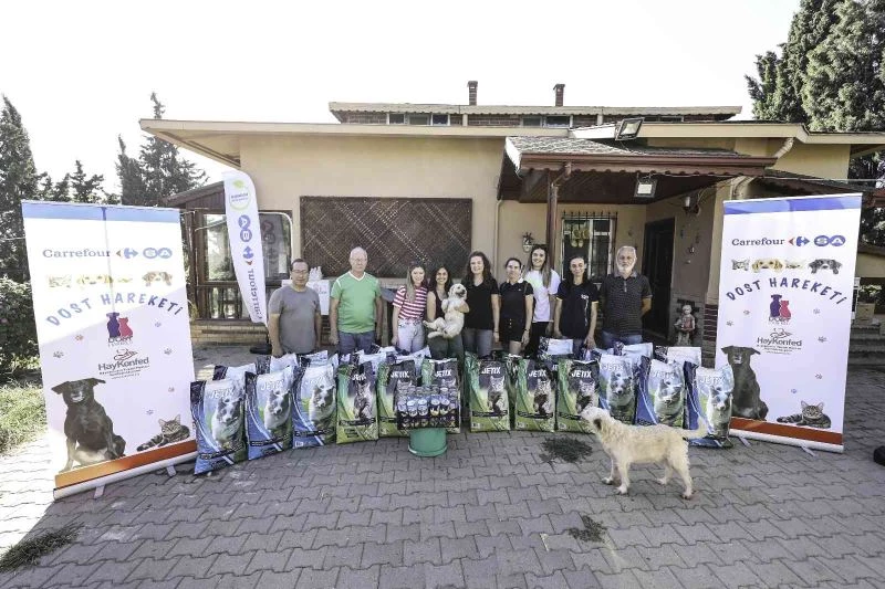 Dost Hareketi projesinde mama desteği 45 tona ulaştı
