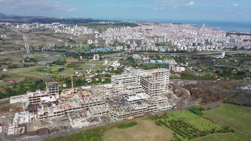 Samsun Şehir Hastanesi’nin kaba inşaatı yüzde 75 tamamlandı
