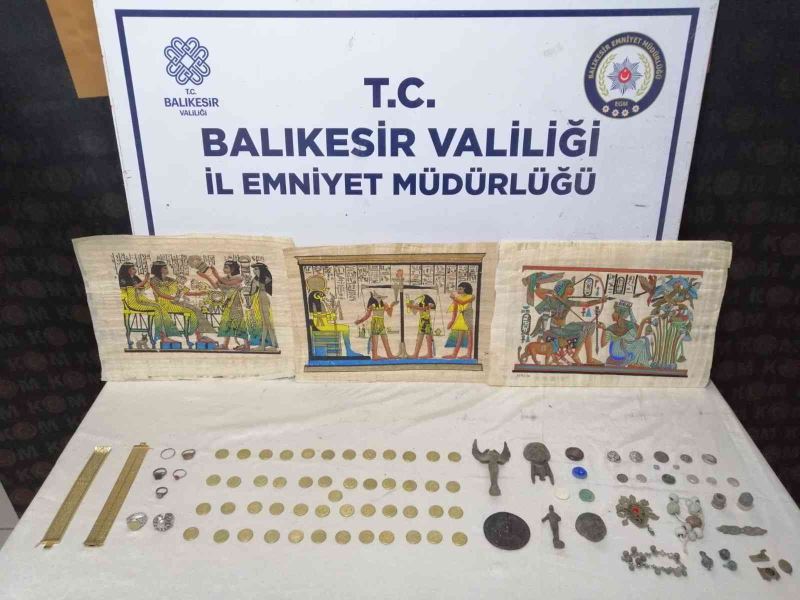 Bandırma’da tarihi eser kaçakçılığına operasyon
