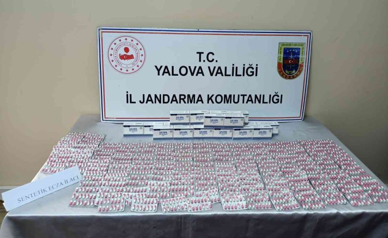 Yalova’da tırda gizlenmiş 3 bin 920 adet uyuşturucu hap ele geçirildi
