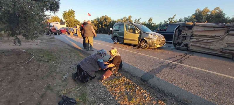 Kaza yerine giden muhabir, abisinin kazasıyla karşılaştı
