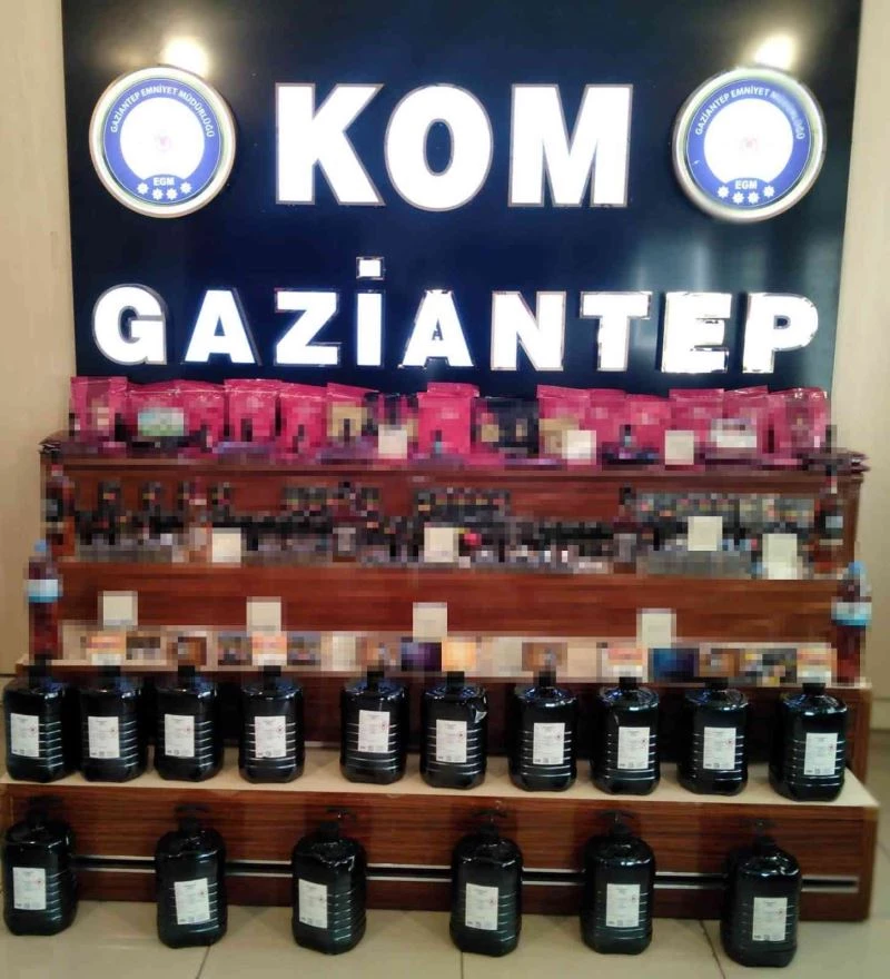 Gaziantep’te çok miktarda kaçak malzeme ele geçirildi
