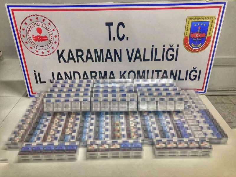 Karaman’da 440 paket kaçak sigara ele geçirildi
