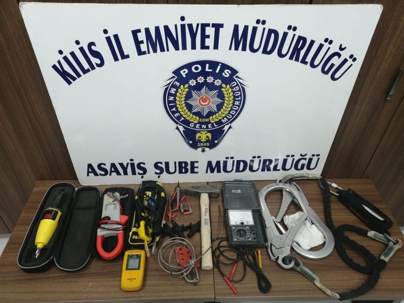Kilis’te 13 hırsızlık olayı aydınlatıldı
