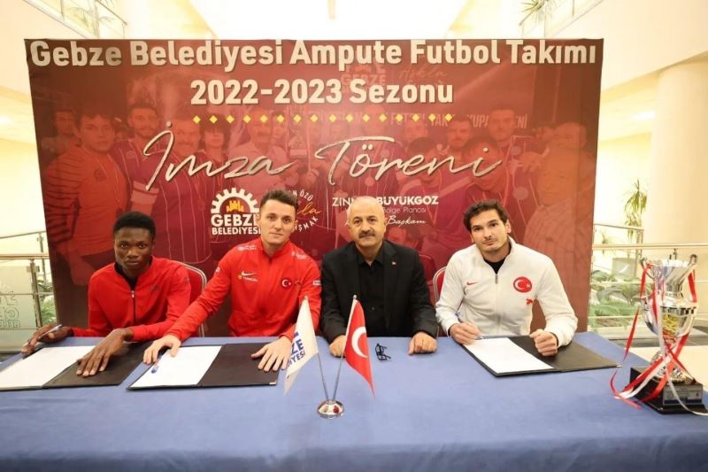 Gebze Belediyesi Ampute Futbol Takımı, 3 yeni ismi renklerine bağladı
