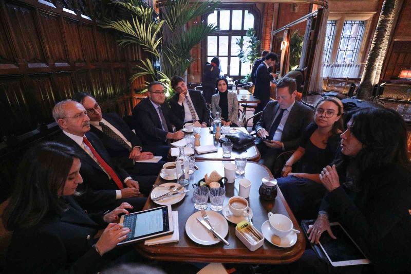 CHP Lideri Kılıçdaroğlu, Londra’da Creative UK yöneticileriyle bir araya geldi
