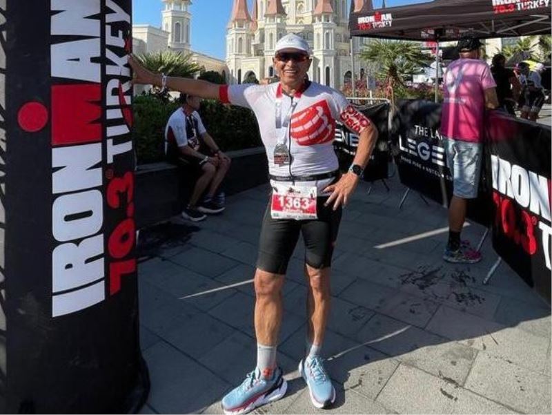 Türkiye’de sağlığına kavuşan Kazak iş adamı, triatlona katıldı
