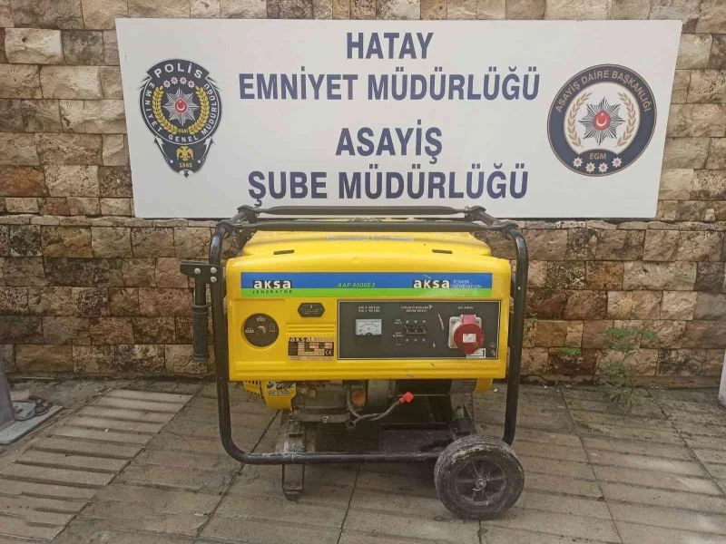 Hatay’da iş yerinden jeneratör ve tahıl çalan şüpheliler tutuklandı
