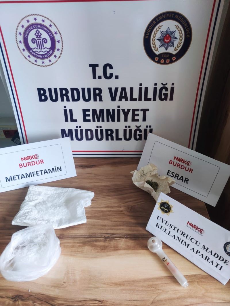 Burdur’da uyuşturucu operasyonuna 1 tutuklama
