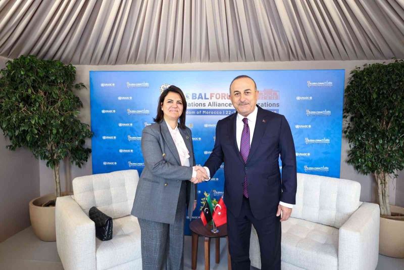 Dışişleri Bakanı Çavuşoğlu, Libya Dışişleri Bakanı Elmangoush ile görüştü
