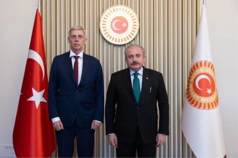 TBMM Başkanı Şentop, Norveç’in Ankara Büyükelçisi Erling Skjonsberg’i Meclis’te kabul etti
