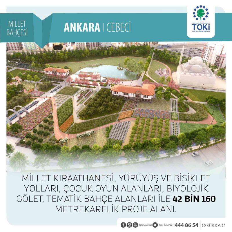 Cebeci Millet Bahçesi’nin ihalesi yapıldı
