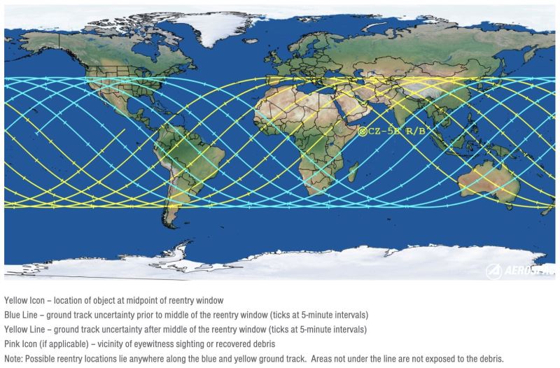 Çin’den fırlatılan 23 tonluk roket gövdesi Dünya’ya düşecek
