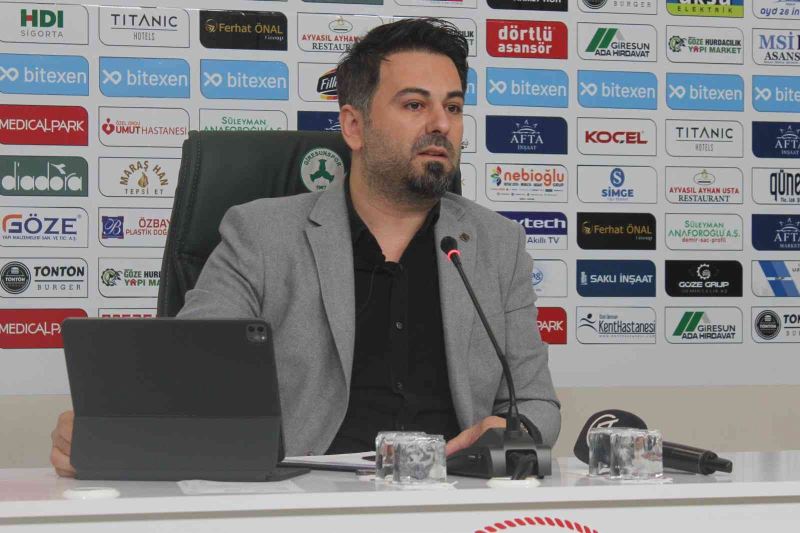 Giresunspor Basın Sözcüsü Ferhat Karademir: “Giresunspor, bu tezahüratları hiç hak etmiyor”
