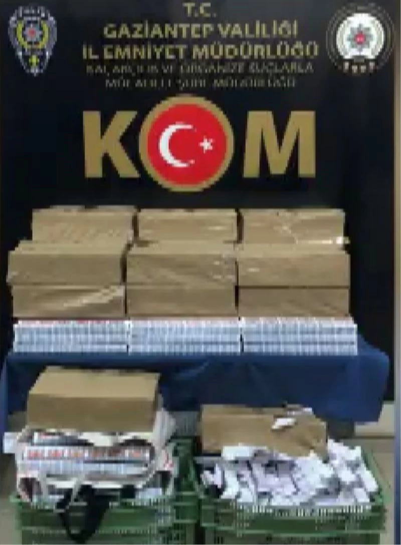 Gaziantep’te kaçak sigara kağıdı operasyonu: 1 gözaltı
