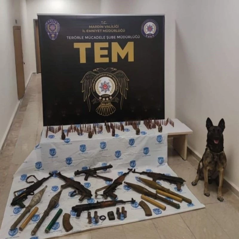 Bakan Soylu, Mardin’de ele geçirilen silahları paylaştı: 