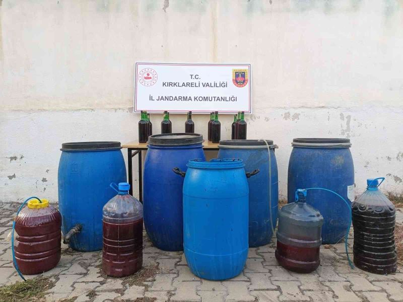 Kırklareli’nde 14 bin 960 litre sahte içki ele geçirildi; 6 gözaltı
