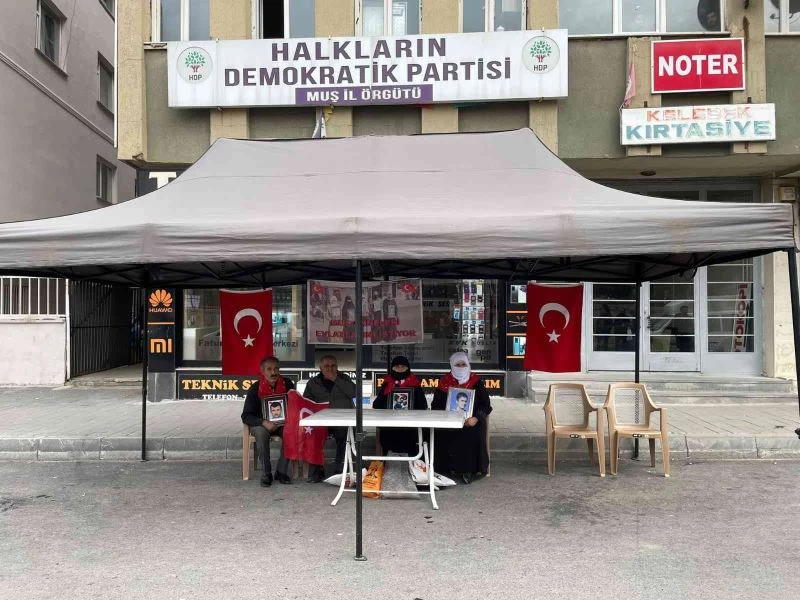 Muş’ta annelerin evlat nöbeti 81’inci haftaya girdi
