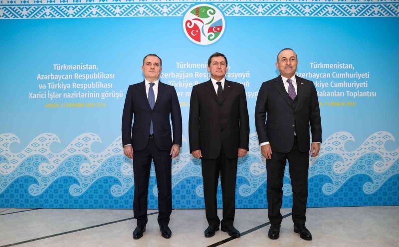 Çavuşoğlu, Türkiye-Azerbaycan-Türkmenistan Üçlü Dışişleri Bakanları Toplantısına katıldı
