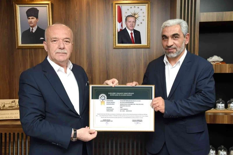 Dursunbey OSB’de ilk fabrika ruhsat aldı
