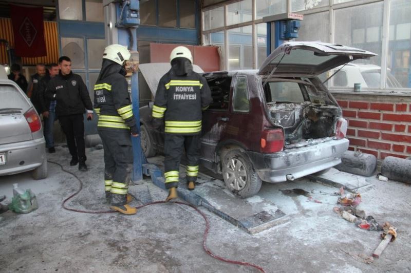 Konya’da LPG’li otomobil tamiratı sırasında patlama: 5 yaralı
