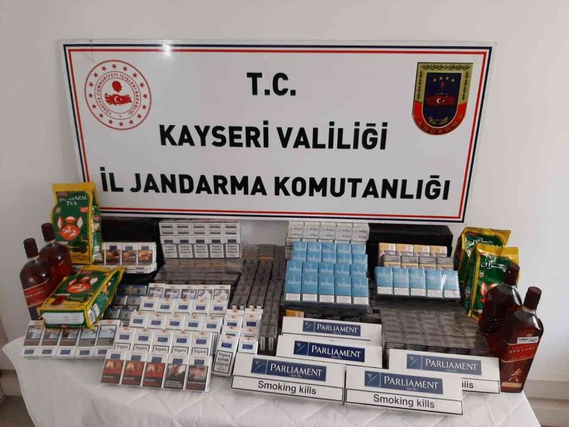 Kayseri’de 725 paket kaçak sigara ele geçirildi
