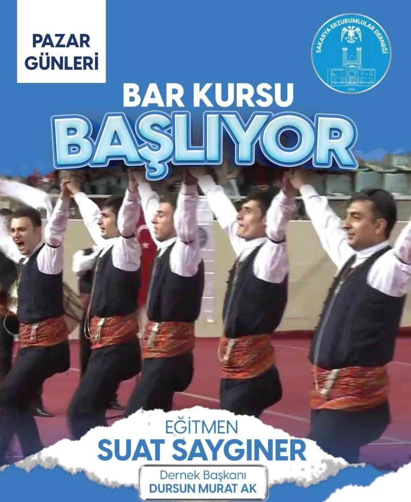 Erzurumlulardan yöresel ‘Bar Halk Oyunları’ kursu
