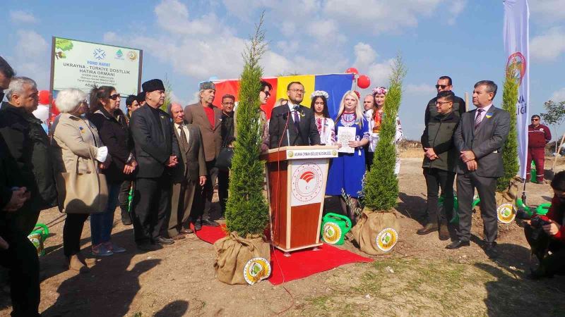 Türkiye-Ukrayna Dostluk Ormanı’na ilk fidanlar dikildi
