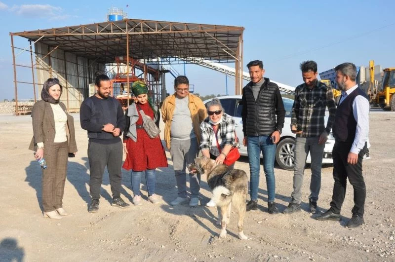 Hayvan hakları savunucuları Suriye sınırındaki barınağı inceledi
