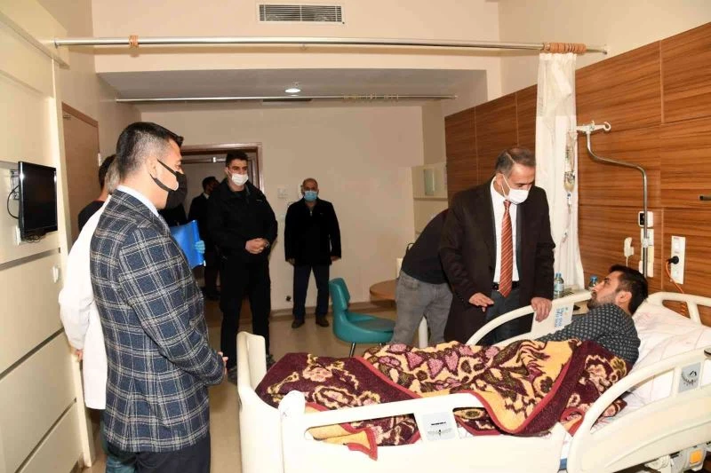 Vali Çuhadar, Suriye gazisini ziyaret etti
