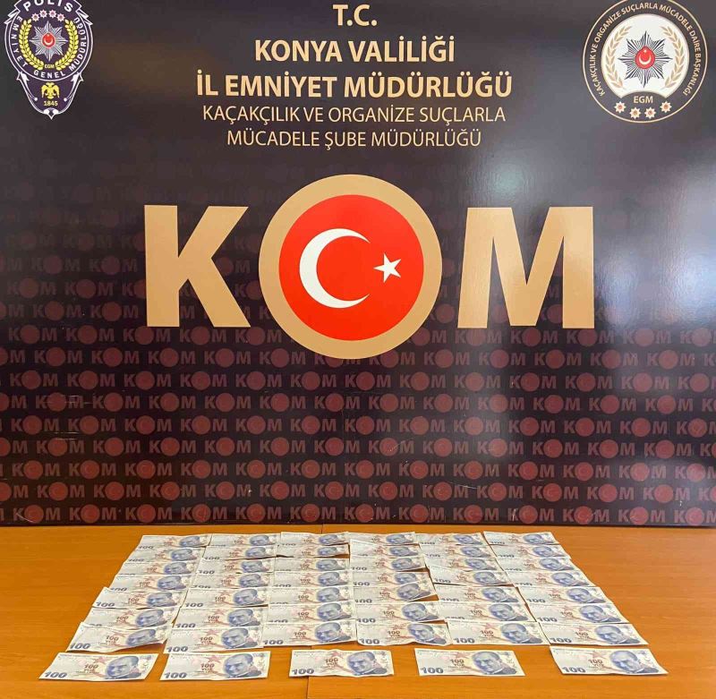 Konya’ya piyasaya sahte para sürmeye çalışan 2 kişi yakalandı
