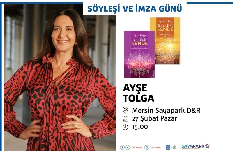 Ayşe Tolga Sayapark’ta okurlarıyla buluşuyor
