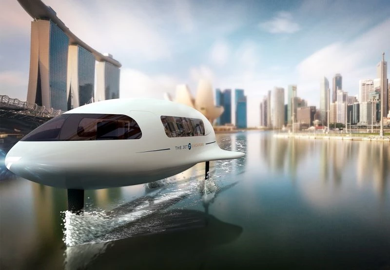 Uçan tekne, Dubai’de denize inecek
