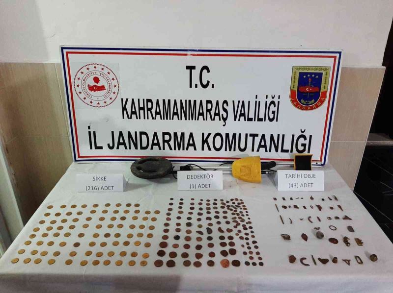 Kahramanmaraş’ta tarihi eser kaçakçılığına 1 gözaltı
