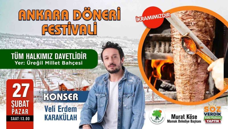 Mamak’ta Ankara Döneri Festivali düzenlenecek

