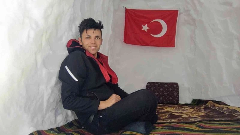 Bu kardan ev, Kutup’ta değil Muğla’da
