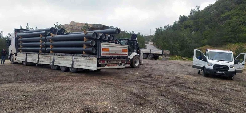 Datça’da içme suyu döşenmeye başladı
