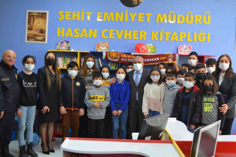 Şehit Emniyet Müdür Yardımcısı Cevher’in ismi kütüphaneye verildi
