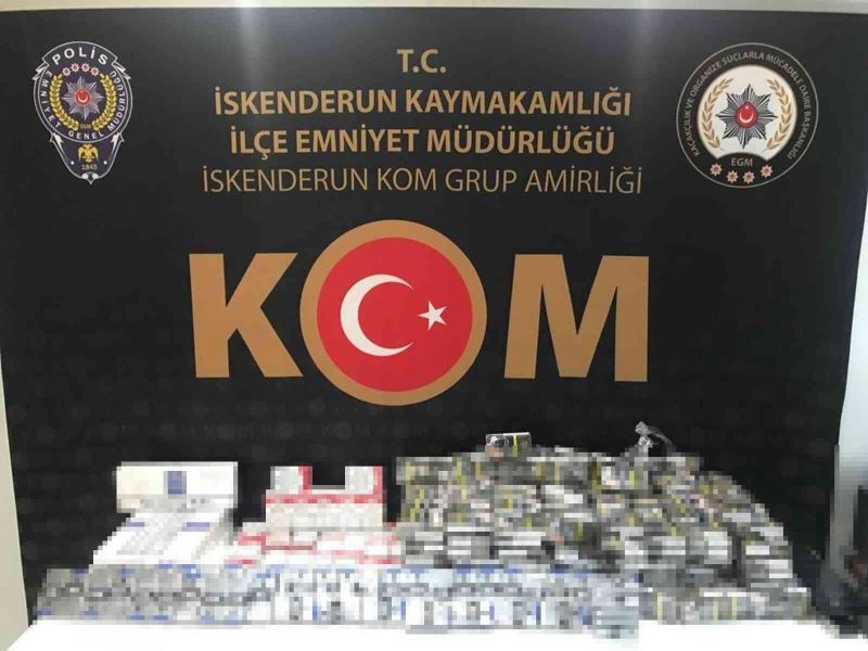 Durdurulan şahsın üzerinden 510 paket kaçak sigara çıktı
