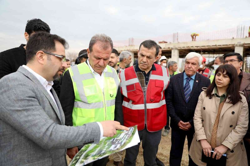 Seçer, toplu taşıma yerleşkesinde incelemelerde bulundu
