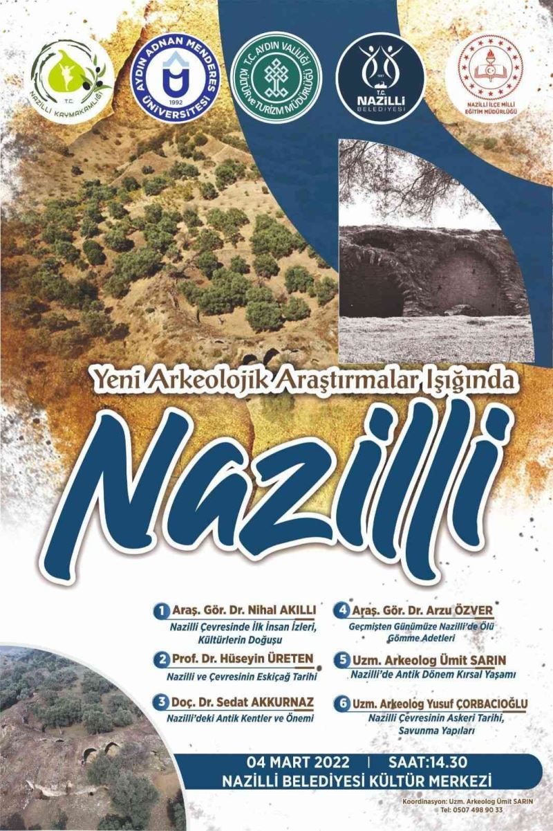 Nazilli’de ’Yeni Araştırmalar Işığında Nazilli’ konferansı düzenlenecek
