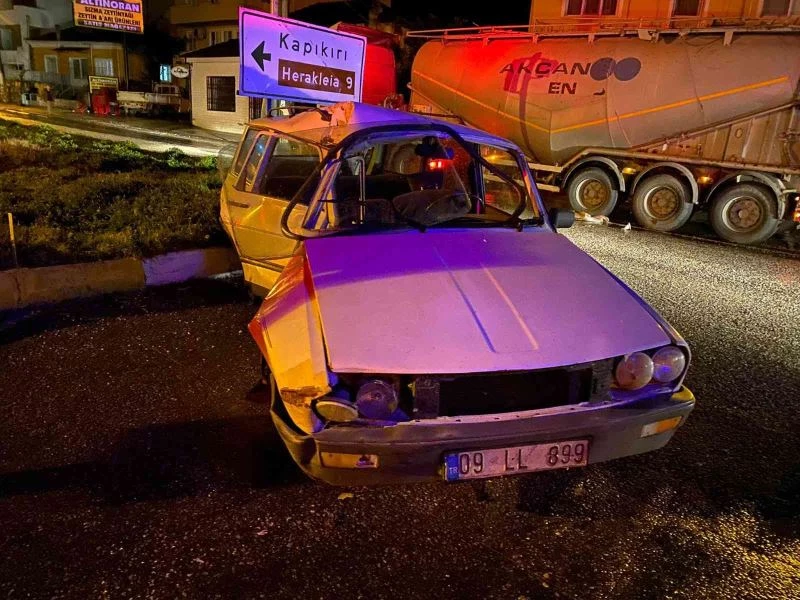 Bafa Dörtyol Kavşağı’nda Kaza, 1 Yaralı
