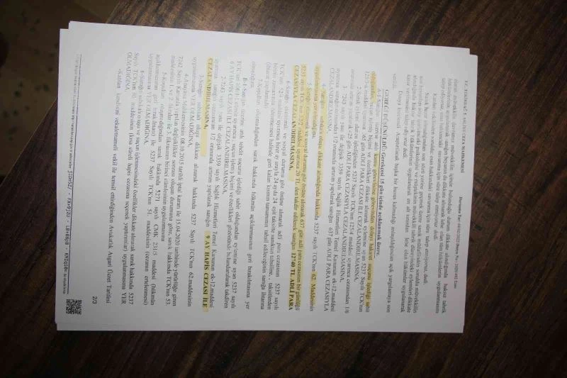 Doktora tehditleri ile korku dolu anlar yaşatan şahsa 9 ay hapis ve 12 bin 750 lira para cezası
