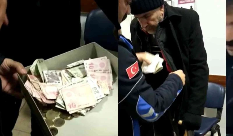 Dilencinin üzerinden çıkan para şaşırttı
