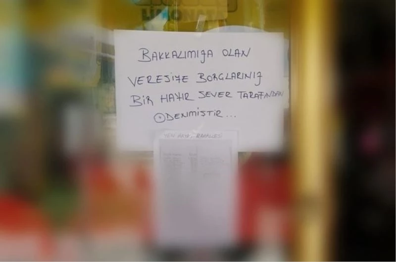 Çorum’da gizli hayırsever 54 kişinin 38 bin 900 TL’lik veresiye borcunu ödedi
