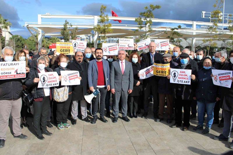 CHP Aydın İl Teşkilatından elektrik zammına tepki
