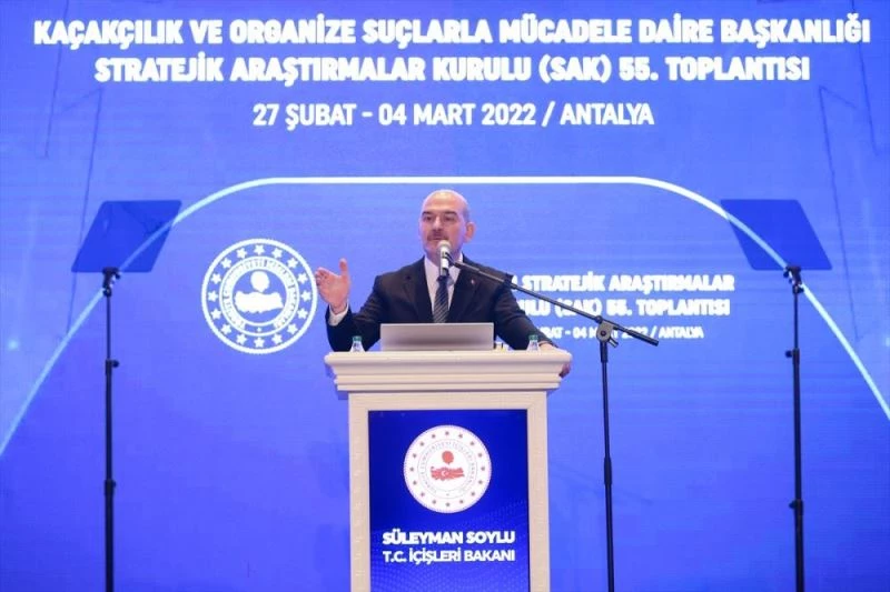 İçişleri Bakanı Soylu, Stratejik Araştırmalar Kurulu 55. Toplantısı