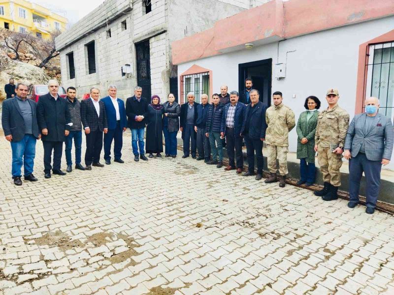 Kaymakam Demir, Şehit Enes Sarıaslan’ın ailesiyle bir araya geldi
